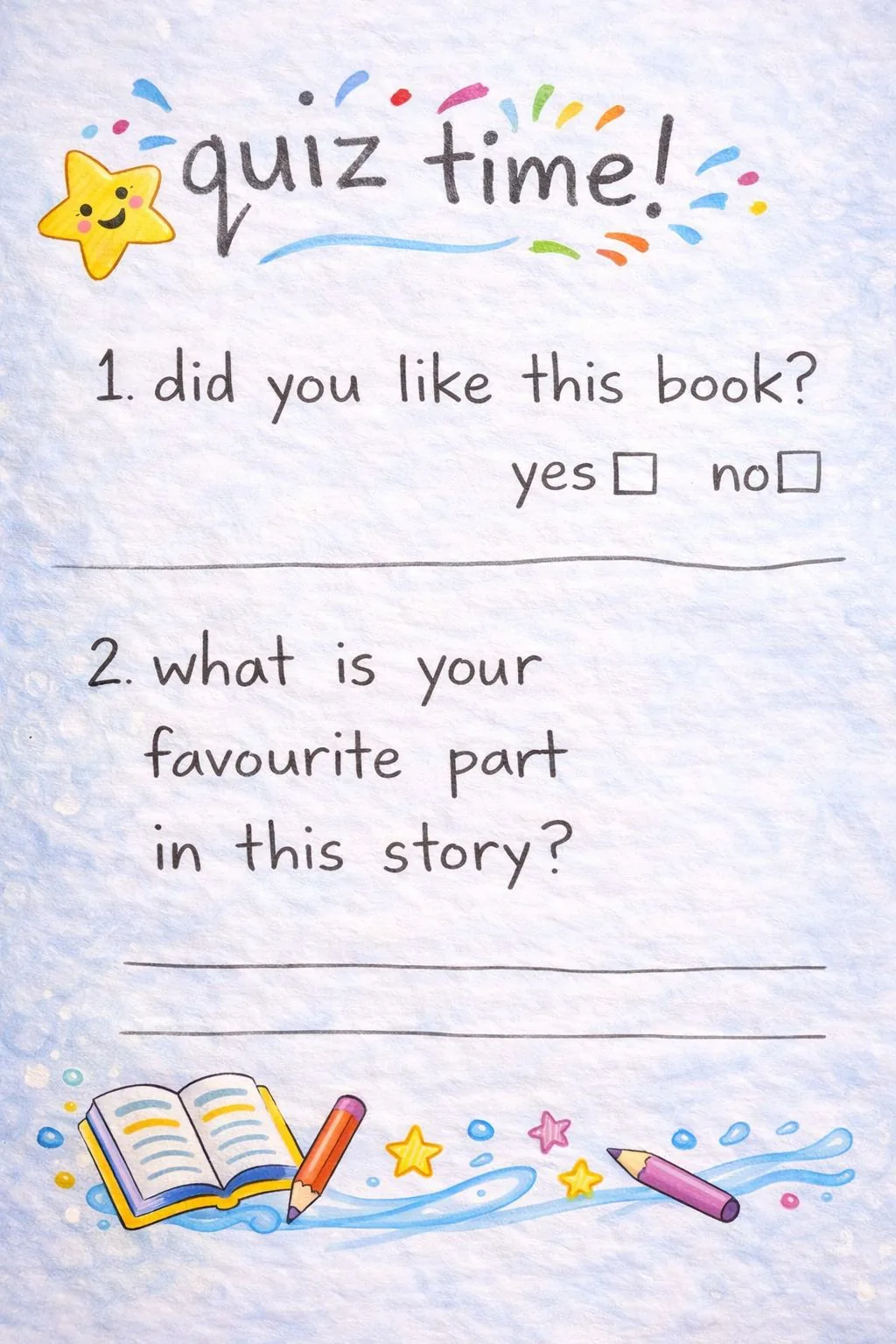 Quiz time